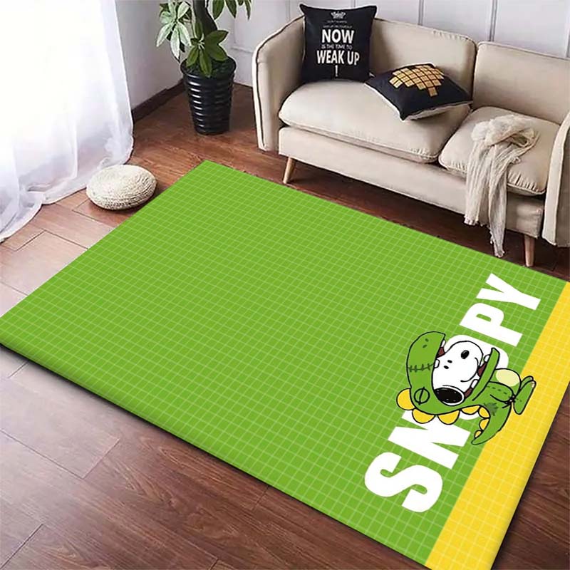 Snoopy Cartoon Print Rug Mat, Decorative Rug for Home, Bedroom, Bedside, Doormat, Bathroom Mat, Gift for Friends and Family.