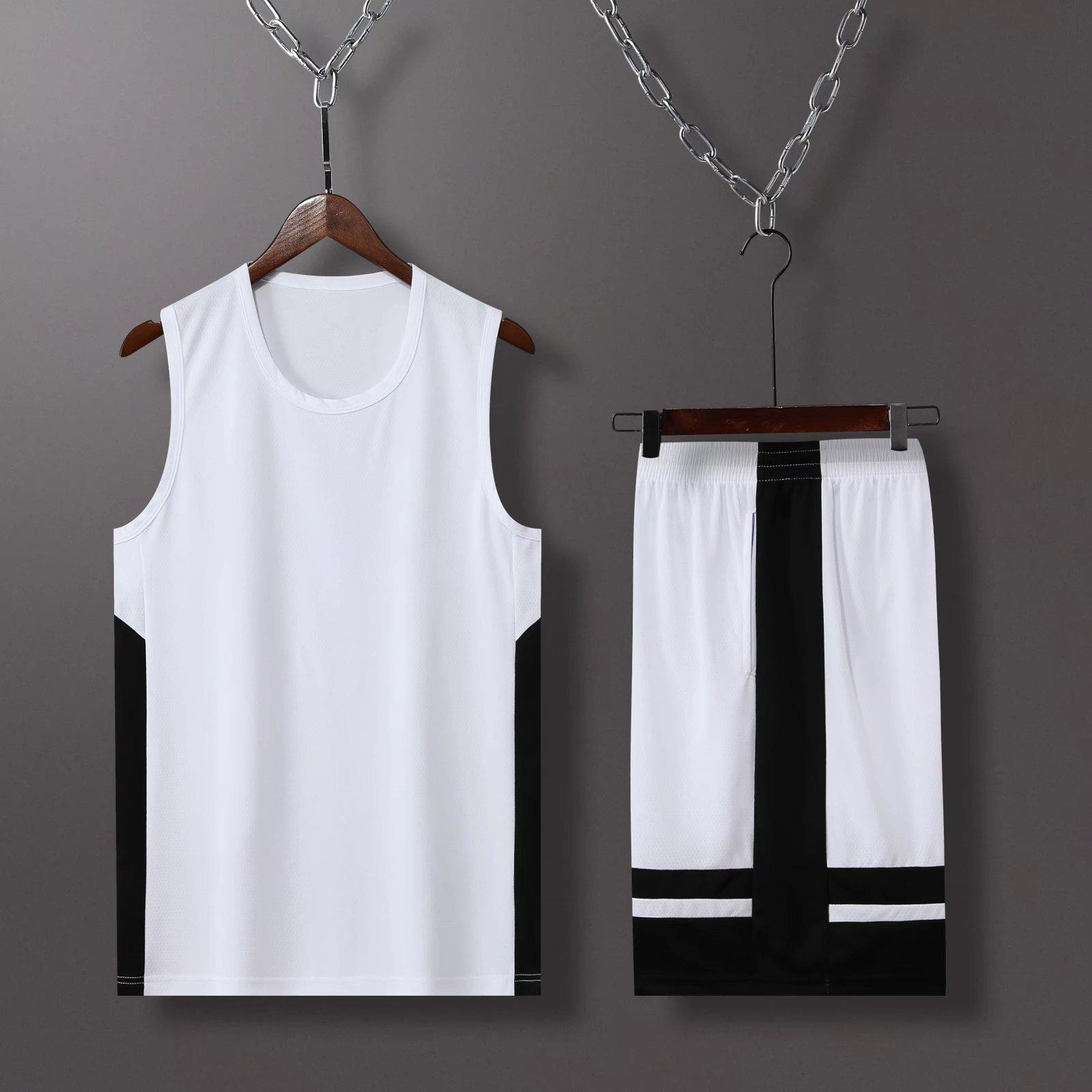 

Summer Basketball Jersey Set Girls Fake Two Jerseys Men S Game Jersey Print Sports Short-Sleeved College Class Uniform 5XL