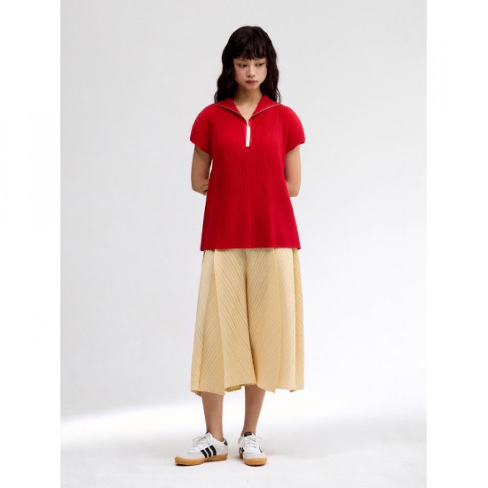 Lapli Round Pintuck Culotte Pants Lpptm025025