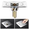 Stainless Steel Press-Type Floor Drain Pedal Type Drain Filter Creative Shower Foot Floor Drain