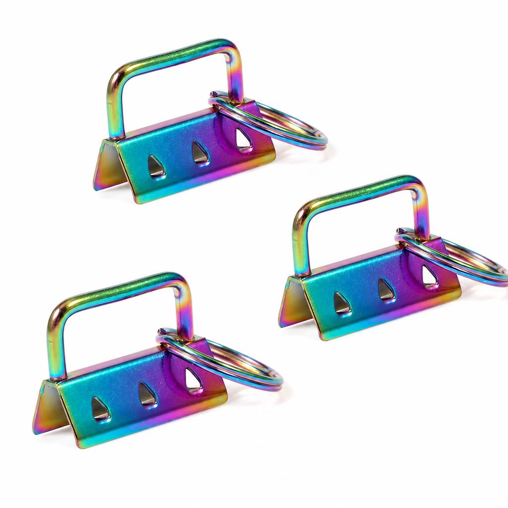 Webbing End Clip Sturdy Multi-Color Buckle Metal End Clip Integrated Stainless Iron End Clip For Handmade Crafts Bags Backpacks