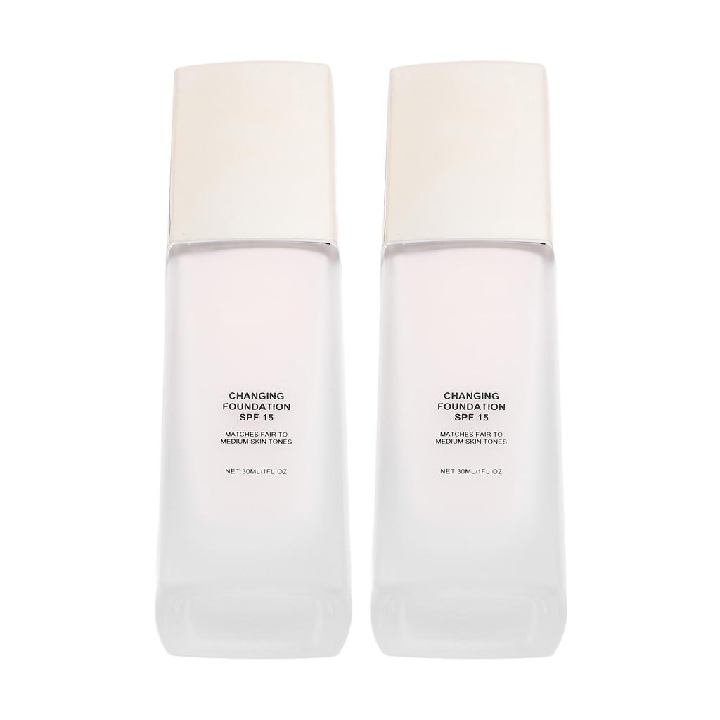 2pcs 30ml Moisturizing Foundation Nourishing Lightweight Skin Hydrating Foundation for All Skin Types