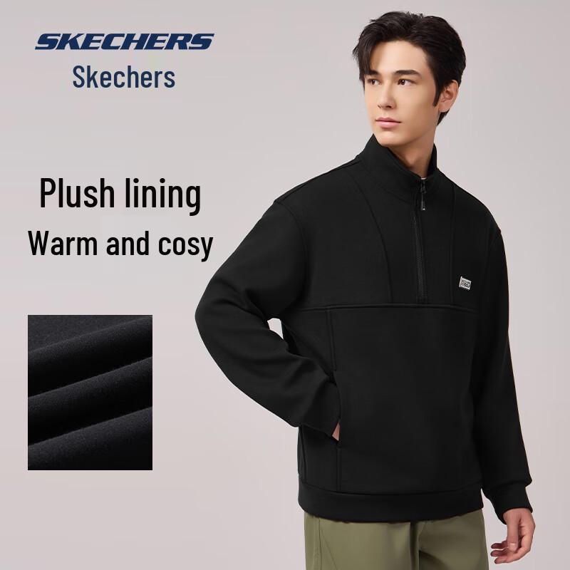 Skechers Unisex Half-Zip Fleece Sweatshirt
