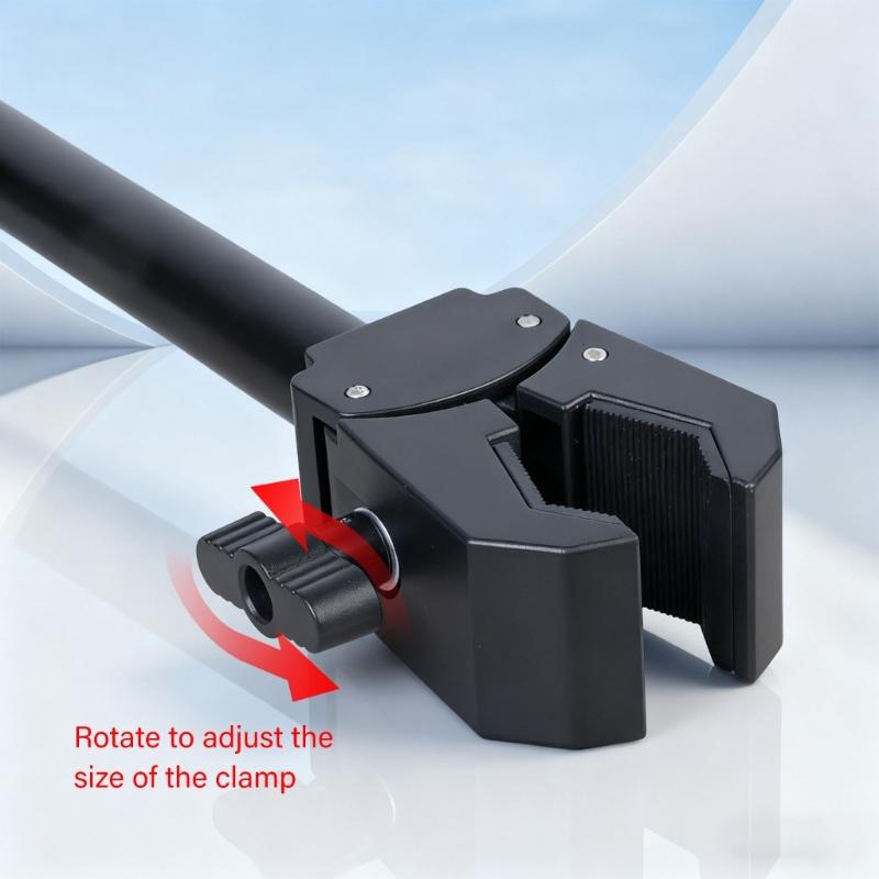 Supporto Regolabile per Telefono e Tablet Braccio Telescopico Morsetto Rotazione a 360 Gradi Staffa Per Accessori Ufficio Casa Studio