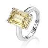 Wong Rain Classic 100 %Tone Created Moissanite Gemstone Bridal Gathering Wedding Occasion Engagement Diamonds Rings Fine
