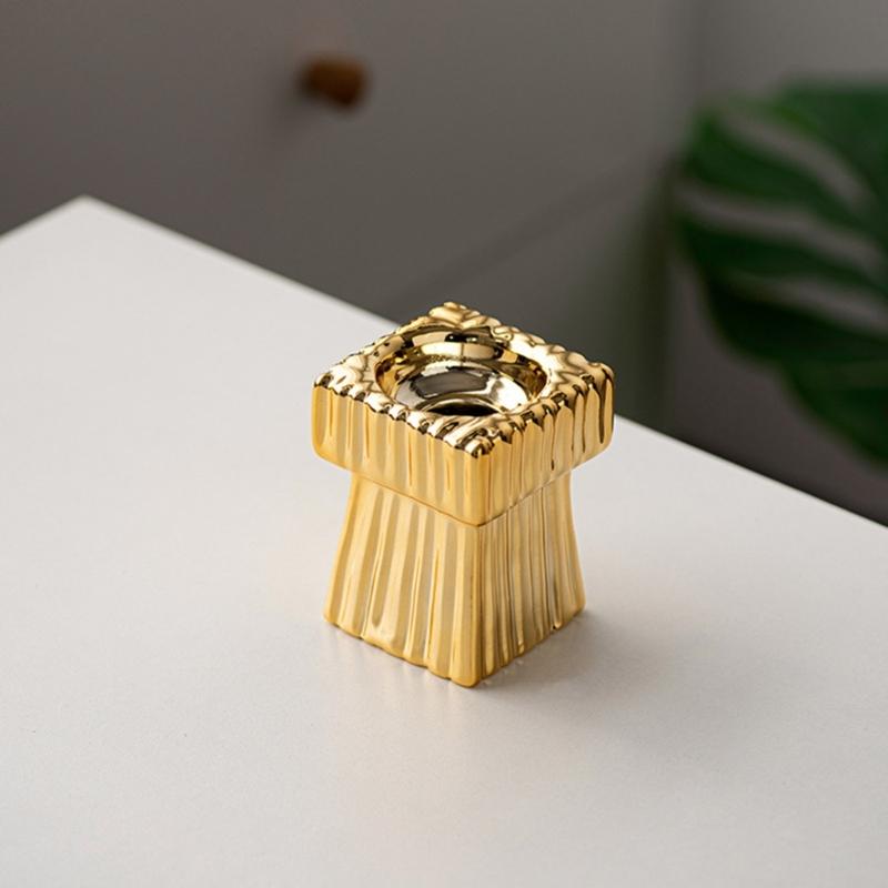 Fashion Candle Holder Solid Square Tealight Candlestick for Wedding Home Decor Hotel Supplies
