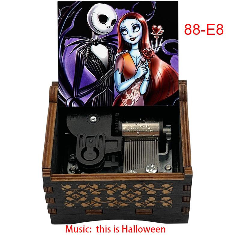 Wooden Music Box Nightmare Before Christmas This Is Halloween Music Box Wooden Theme Box Gifts for Girlfriend Home Decor