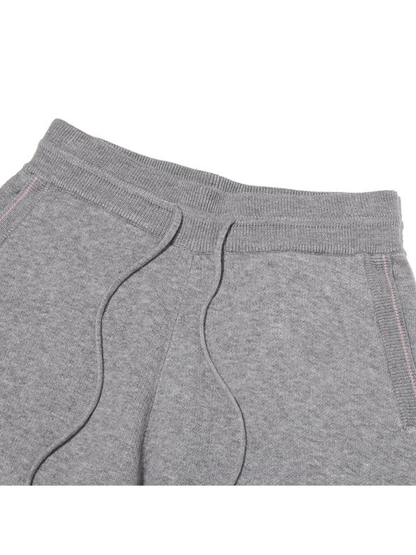KIRSH Jacquard Knit Pants [Melange Gray]