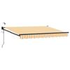 Electric Retractable Awning Yellow and White 3 X 2.5 M