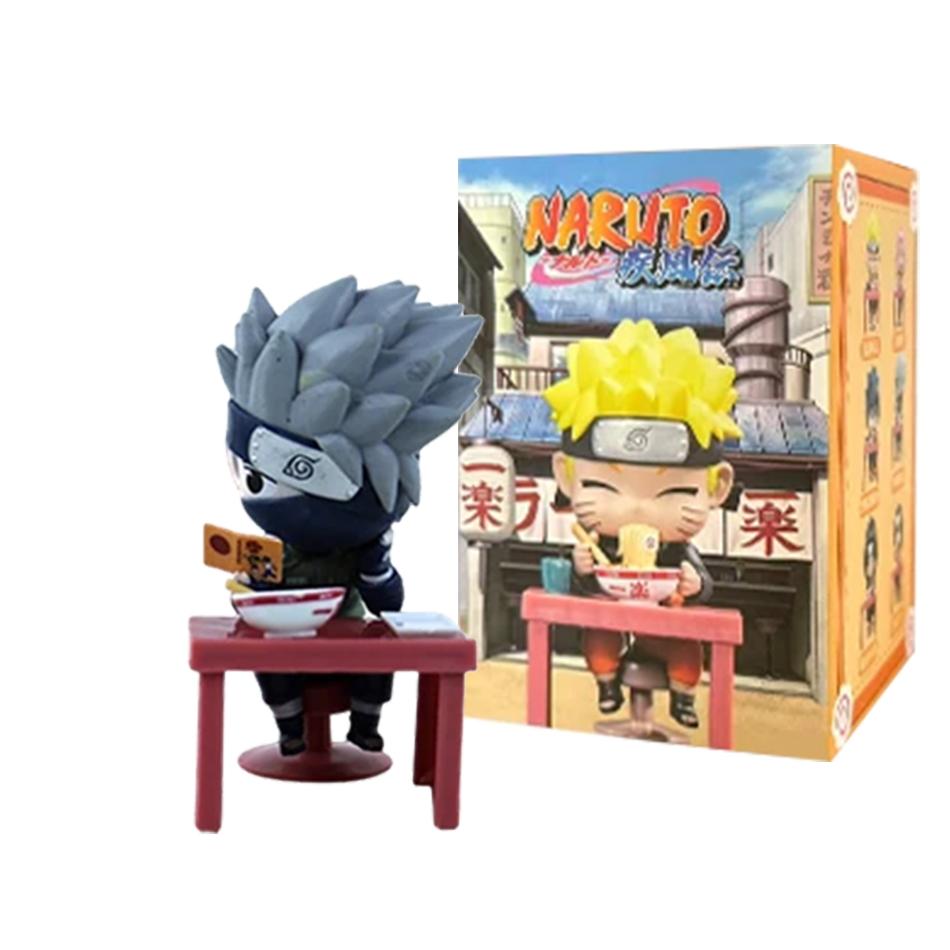 Naruto Anime Sasuke Uchiha Naruto Kakashi Anime Figures Mini PVC model Naruto Shippuden Ramen Theme Series  Toy Gift