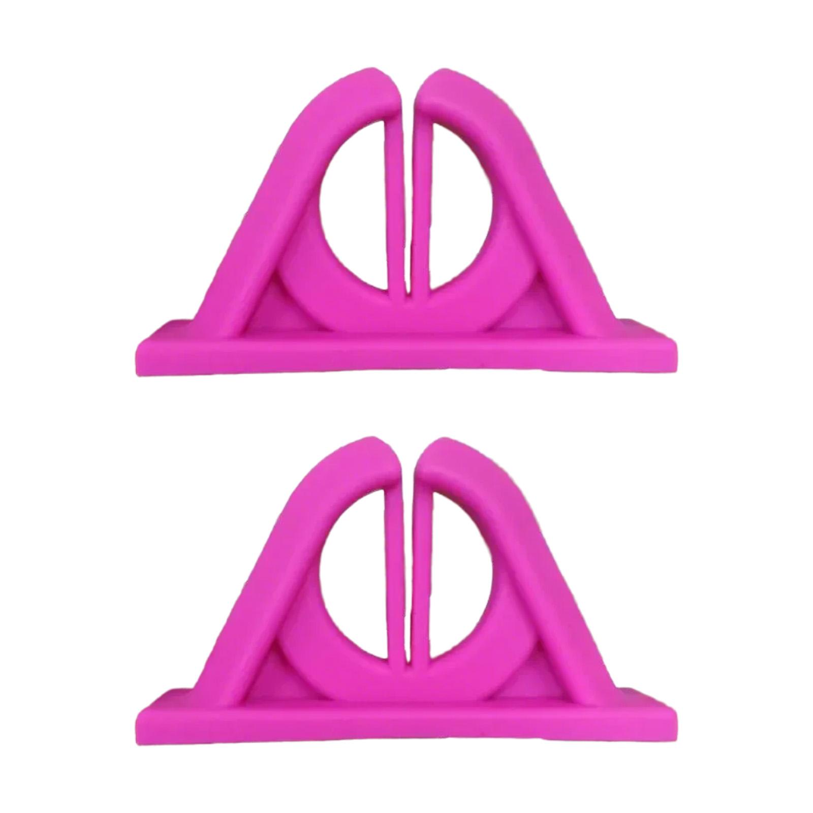 

2 шт. Зажим для дисплея удочки, Кронштейн для крепления удочки, Настенное крепление, Зажим для фиксации удочки, Зажим для хранения удочки розовый