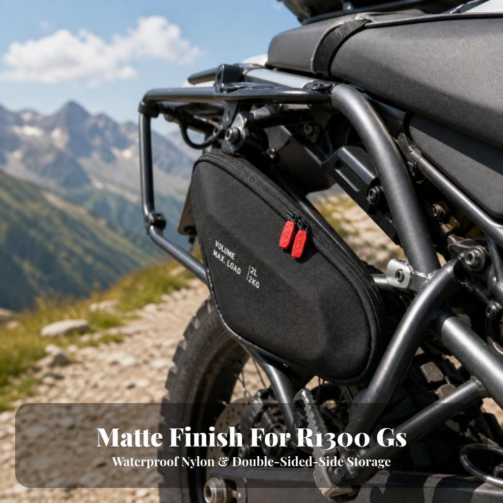 Frame Bag Waterproof Motorcycle Side Anti-Slip for Daily Commuting