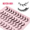 20 Pairs Of Oblique Flying Fox Eyes Large-Capacity Mixed False Eyelashes Natural Thick Simulated Eyelashes