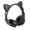 LED Noise Reduction Headset Cat Ear Shape Bluetooth 5.0 Headset with Microphone for Young People