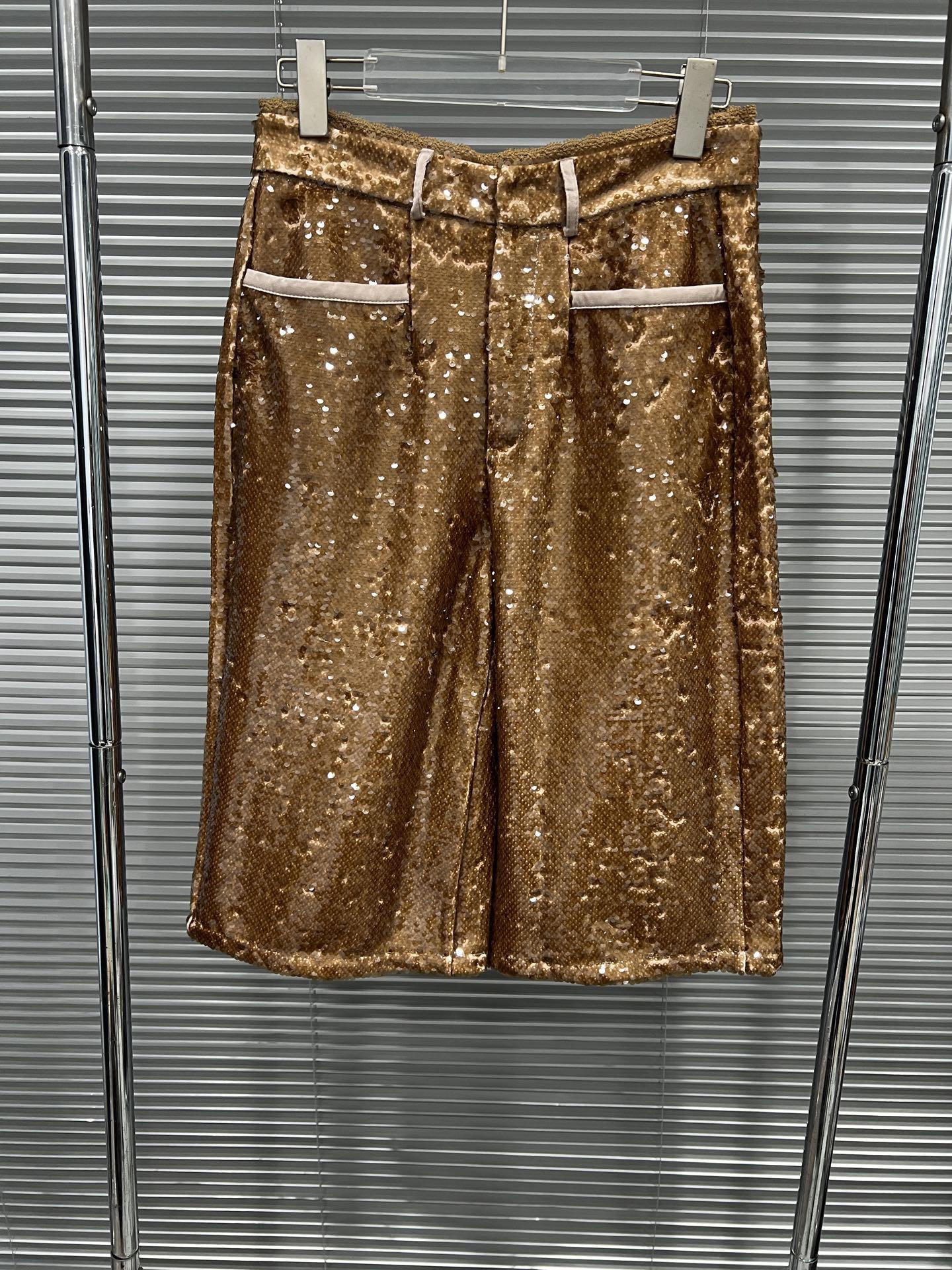 2025 Winter-Spring New Arrival Women s Heavy Beaded Wide-Leg Pants Small