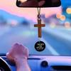 Car Cross Charm Decoration Cross For Rear View Mirror Exquisite Automotive Interior Accessories Rearview Decor For Men Women
