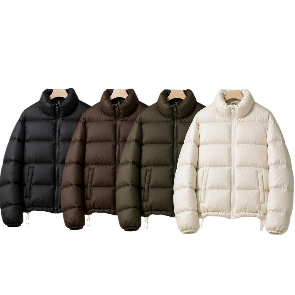 Winter new stand-up collar short down cotton clothes women's loose small student bread clothes jacket