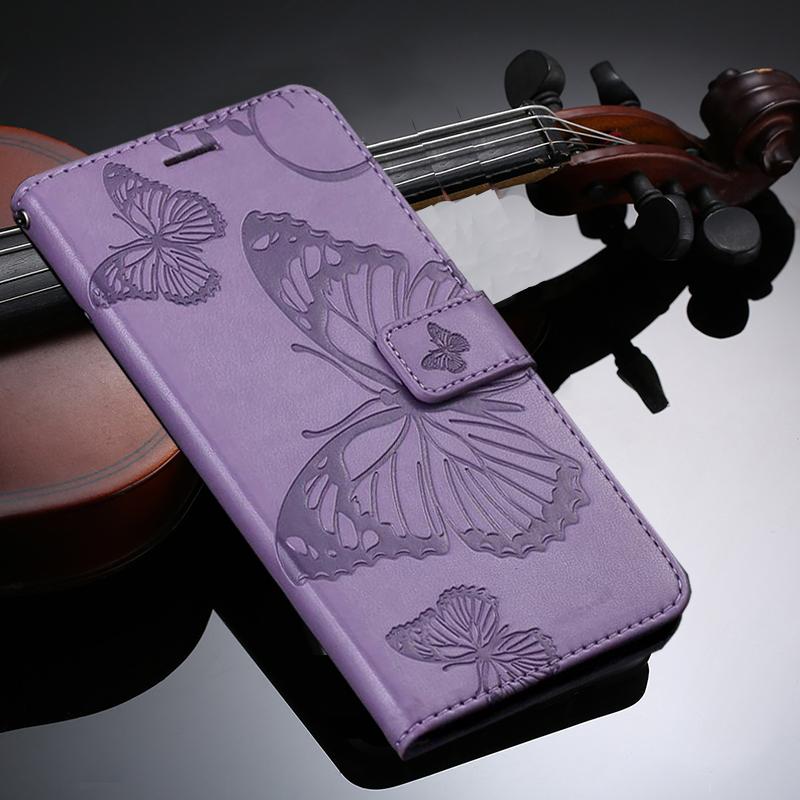 Kožené flip pouzdro pro Samsung Galaxy A12 A32 A42 A52 A72 A21S A51 A71 A01 A11 A31 A41 A70 A50 A30 S20 FE S21 Plus Ultra Motýlek Peněženka