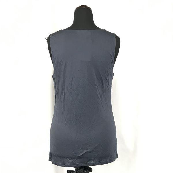 40 000 jenů s visačkou Gentry Portofino bez rukávů střih a šití šedé dámské 42 vyrobeno v Itálii(POUŽITÝ)