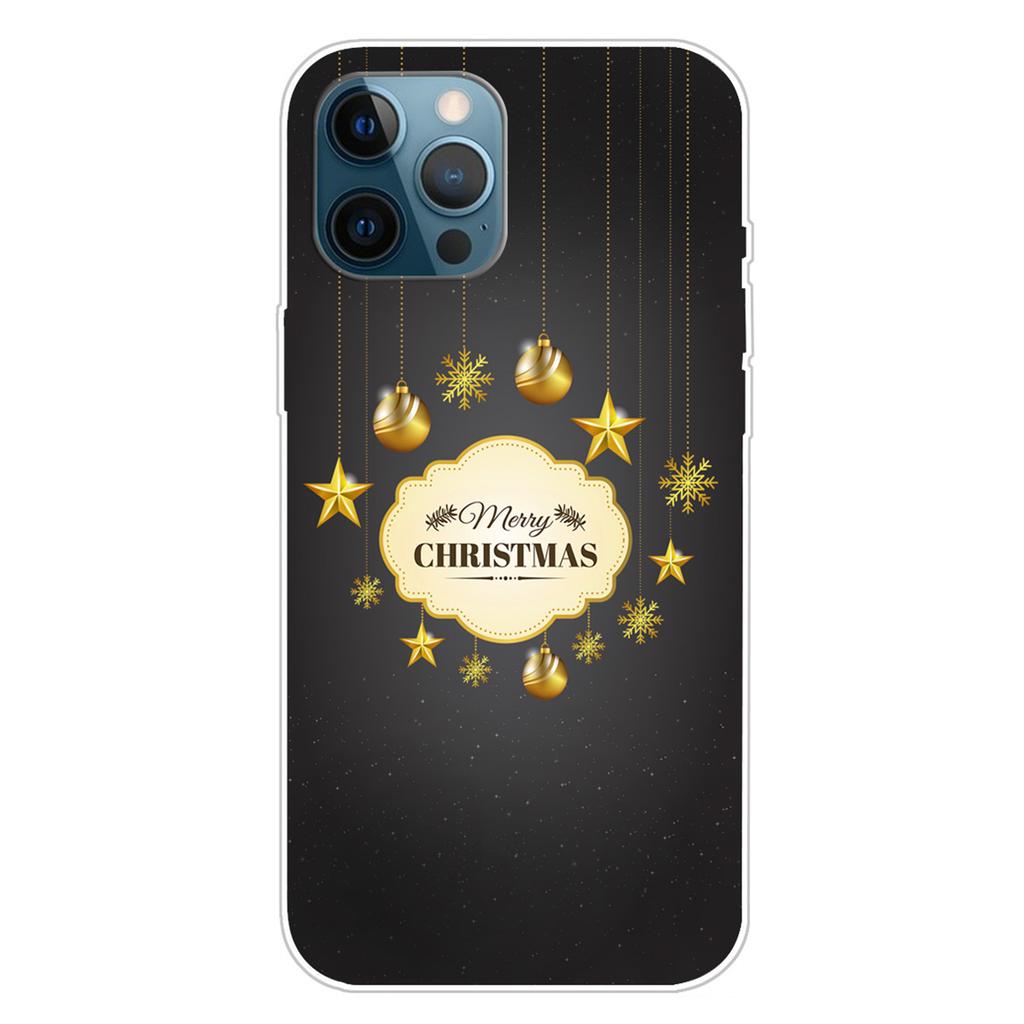 For iPhone 16 Pro Max Case Christmas Pattern Printing Soft TPU Phone Cover