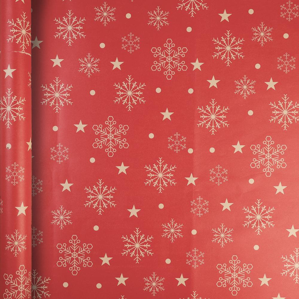 10/1PCS Christmas Wrapping Paper Vintage Kraft Festival Gift Wrap with Xmas Tree Snowflake Patterns for Present Packing Decor