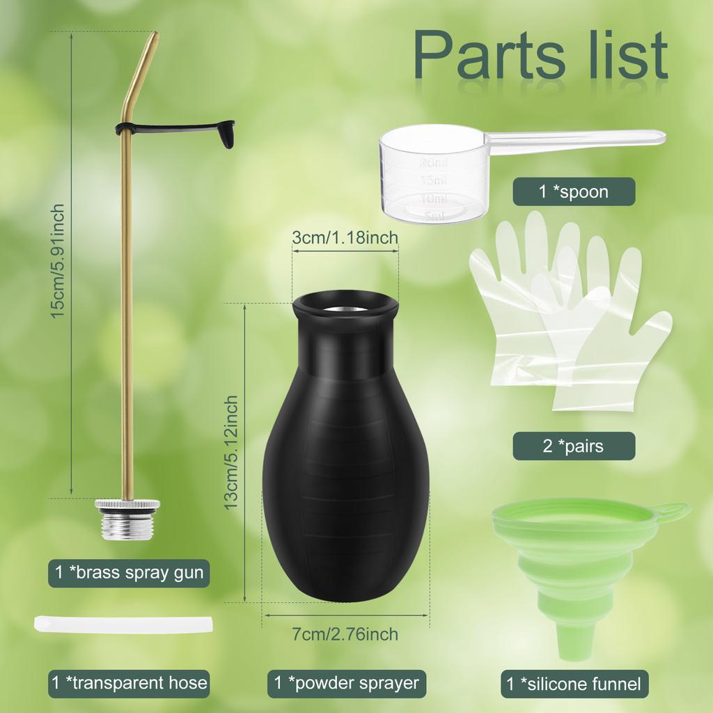 Spruzzatore a soffietto per polveri Spolverino manuale Pesticidi Disinfestante Giardino Repellente per termiti Spruzzatore a polvere di diatomee