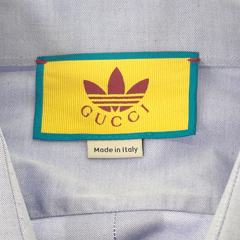 GUCCI  691521 44 Long sleeve shirt blue cotton mens