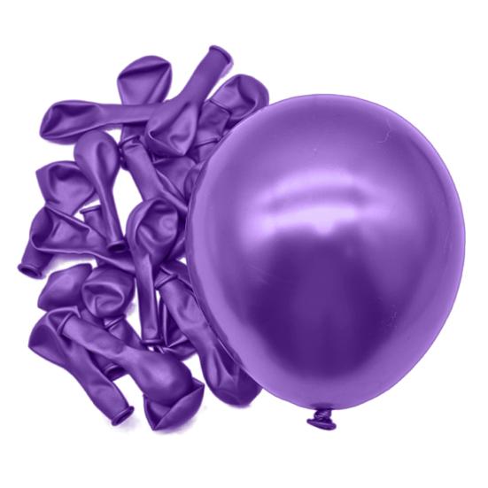 50Pcs 5 Inches Metallic Balloon Shiny Multi-colors Thicker Leakproof Anti-burst Scene Layout Tear-resistant Wedding Party Decor Latex Balloon