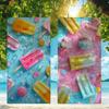 Eiscreme bedrucktes Handtuch Schnell trocknende Strandhandtücher Sind Geeignet Für Schwimmbäder Camping Yoga Und Das Fitnessstudio