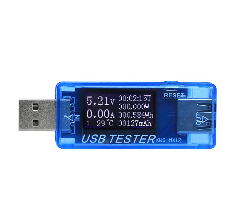 QC2.0 3.0 4-30v Electrical Power USB Capacity Voltage Tester Current Meter Monitor Voltmeter Ammeter