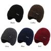 Windproof Ear Protection Cap Soft Beanies Hat Winter Earmuffs Cap  Men