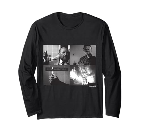 Halloween II Michael Myers and Dr. Loomis Fire Long-Sleeve T-Shirt