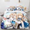 3D Printed Genshin Impact Bedding Set Anime Game XIAO Duvet Cover Double Twin Full Queen King Adult Kids Bedclothes Quilt Cover