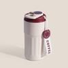 Water bottle temperature display coffee cup stainless steel thermos cup with rope cup retro cup