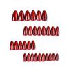 Autumn/Winter Red Cat Eye Wearable Short Nails - Skin Whitening Detachable Nail Tips