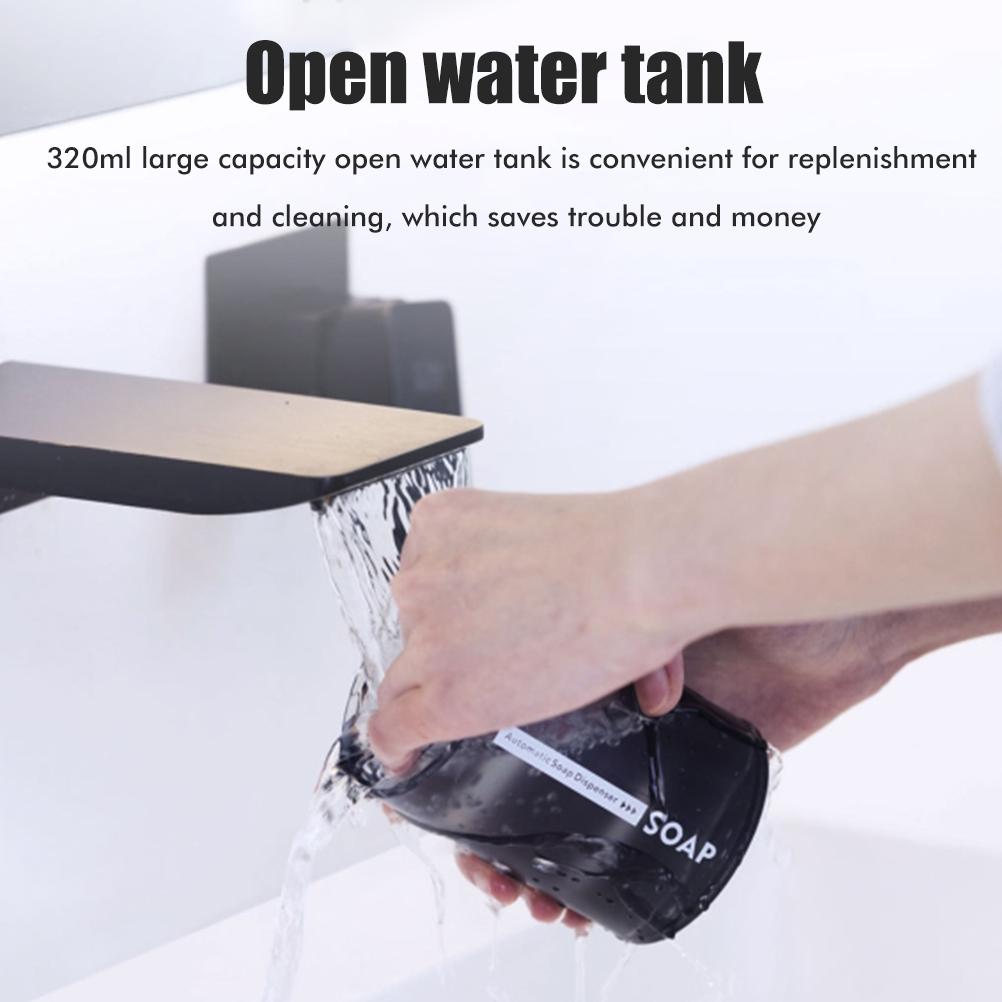 Dispenser Automatico di Sapone con Display della Temperatura Induzione Senza Contatto Dispenser di Sapone Schiumogeno Ricaricabile tramite USB Schiumogeno