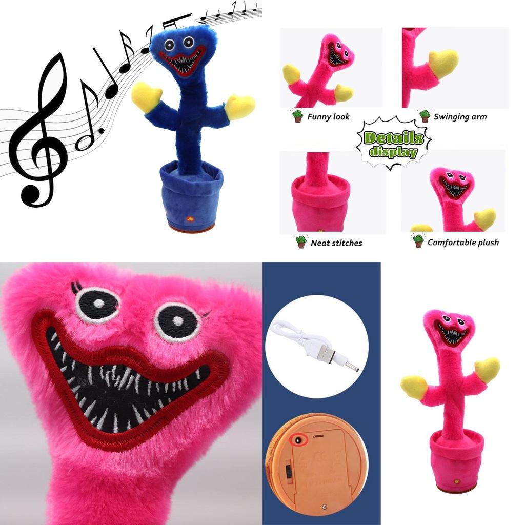 Poppy Playtime Huggy Wuggy Talking Cactus Plush Toy For Kids Interactive And Safe