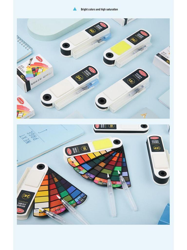 Mastering Solid Watercolors: Hand-Painted Washable Art for Kids and Students