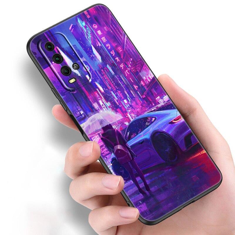 Japan Anime Sports Car Silicone Phone Case For Xiaomi Redmi Note 11 10 9 8 Pro 11T 10T 10S 9S 8T 9 9A 9C 9T Black Soft Cover