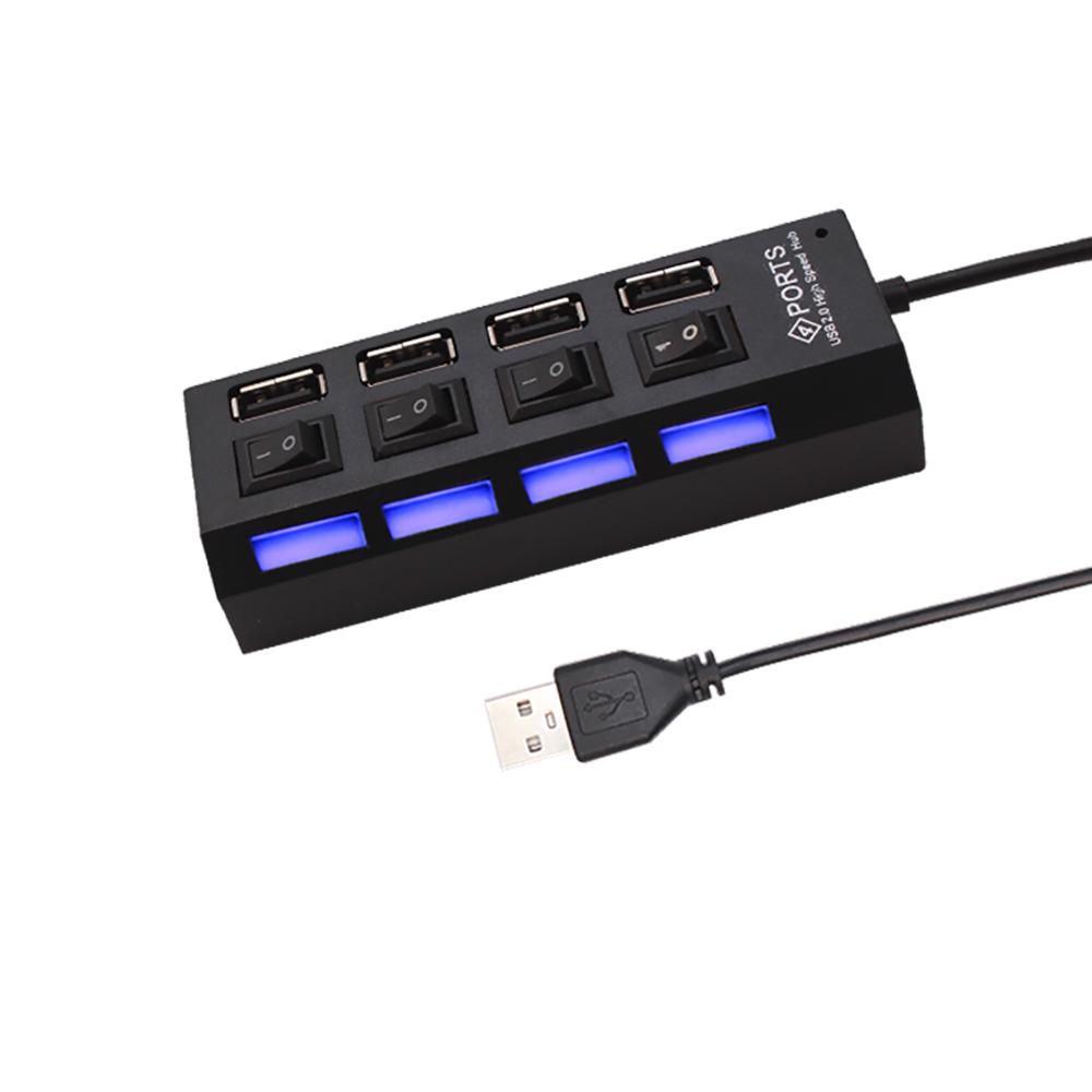 Usb Hub 2.0 Hub Usb Splitter 4 Ports Multi Usb Hub 2.0 Hab Power Adapter Extensor Computer Accessories Switch Usb Cable for Home