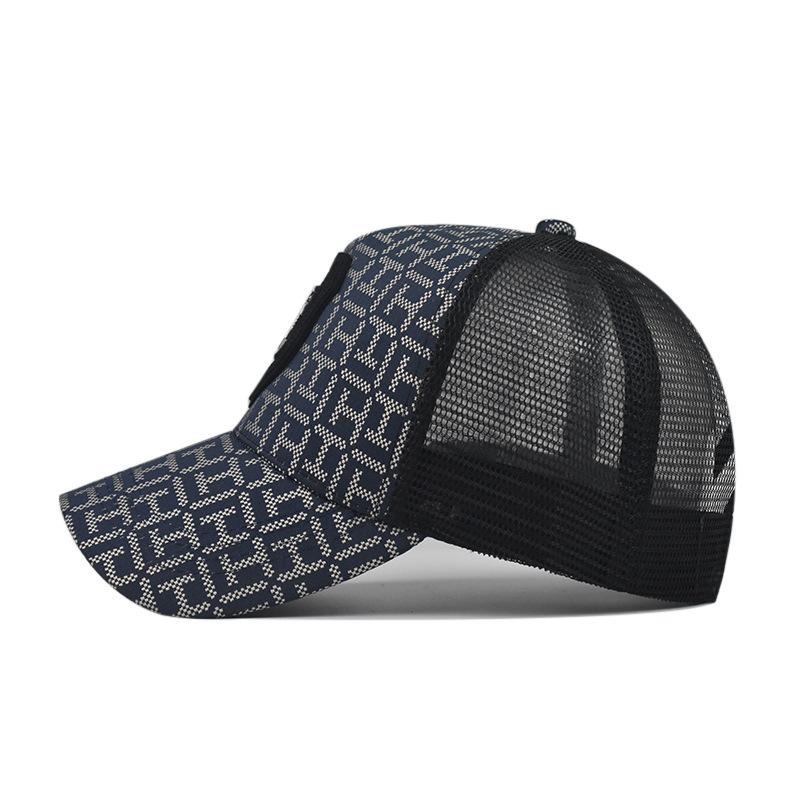 Sommer Mesh Baseball Caps Männer Frauen Plaid Brief Baseball Hüte Casual Mesh Sonnenhüte Atmungsaktive Einstellbare Snapback Hut