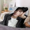 1Pc Cha Eun-woo Print Blanket Soft Comfortable Polyester Throw All Seasons Use Bedroom Office Outdoor Christmas Gift Choice Portrait Photo Print Print