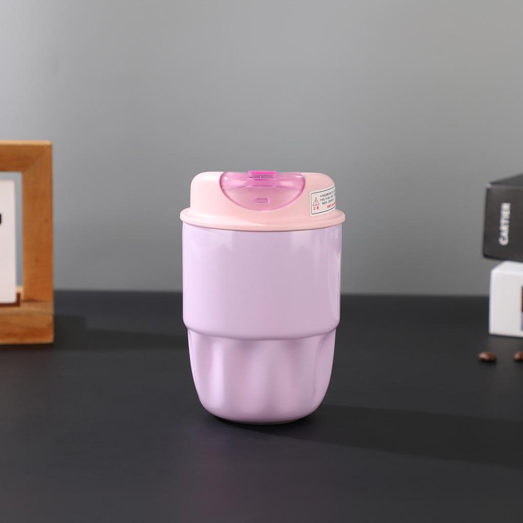Stylish Double-Walled 316 Stainless Steel Travel Mug with Flower Petal Design