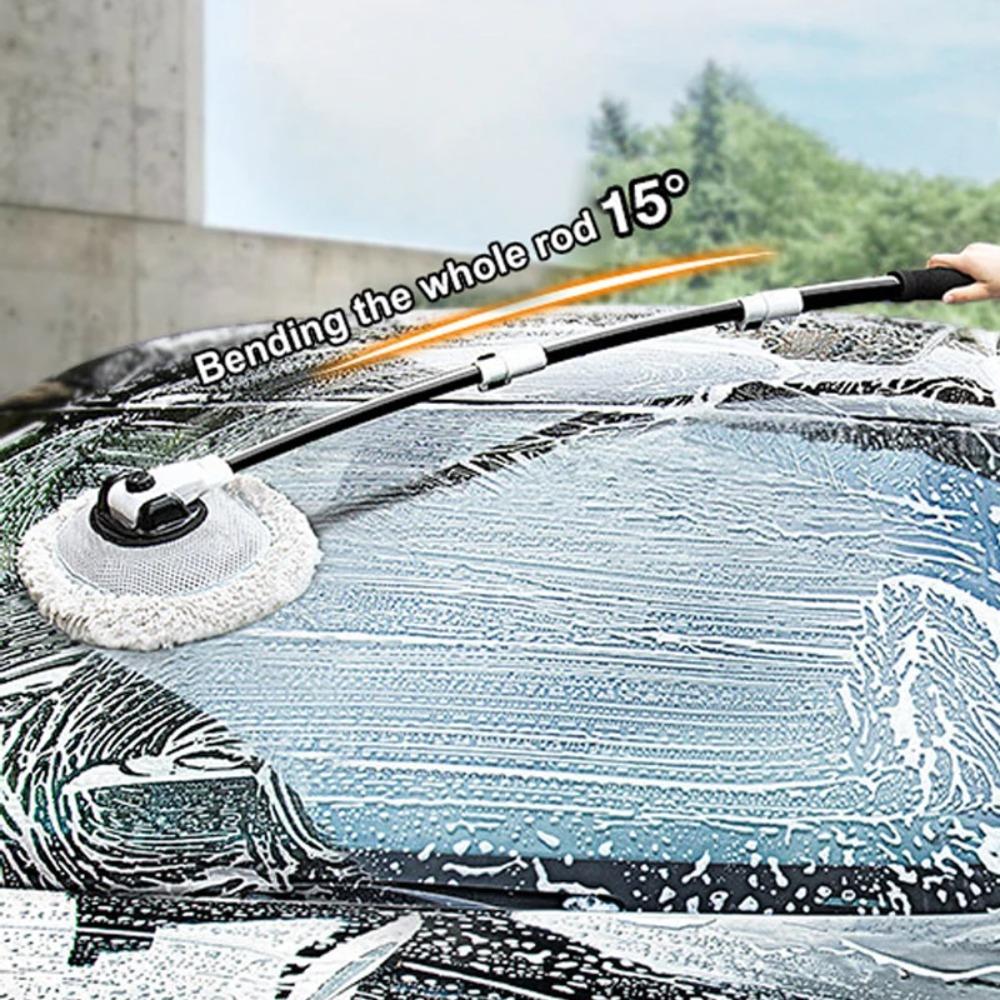 15° Bend Car Cleaning Brush Long Handle Cleaning Mop Chenille Broom Chenille Broom Dual Brush Home