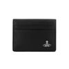 Vivienne Westwood Unisex Card Wallet Silver Logo Grain 5402000ems000dn403
