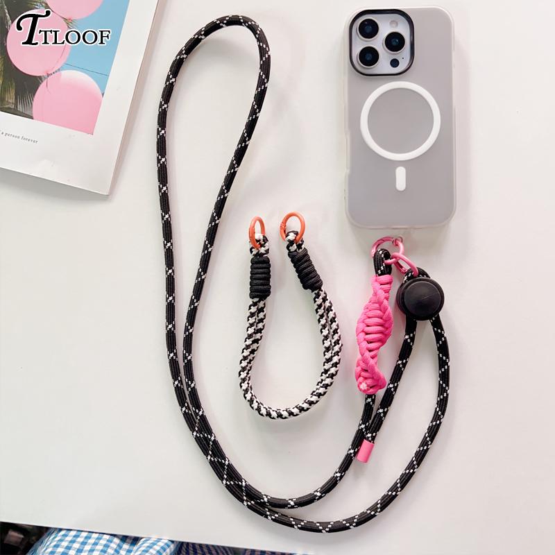 

Ожерелье-кроссбоди, регулируемый ремешок, шнурок, гальванизированный магнитный чехол для телефона для iphone 16 15 14 13 11 12 Pro Max plus, матовая крышка For iPhone 11 чёрный