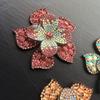 1Pcs Crystal Flower Core Patch Hair Clip Applique Ornament Decorative Material Repair Decoration