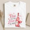 Rosé All Day Love All Night Graphic Tee, Wine Lover Valentine Shirt and Kids Tshirt