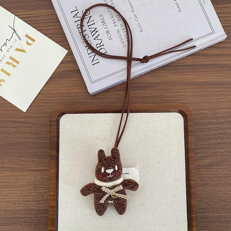 Collier pendentif animal de dessin animé coréen fait main pour enfants
