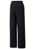 Lifestyle Series Sports Retro Fleece Knit Long Pants Women Bottoms Black 162548303N-1